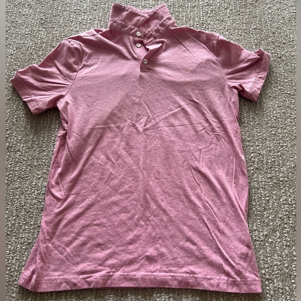 Pink H&M quarter button up